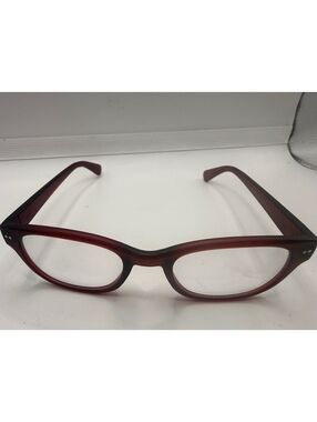 LOOK OPTIC Red Rectangular Eyeglasses Frames only  BOND/LK20B 50-20-145
